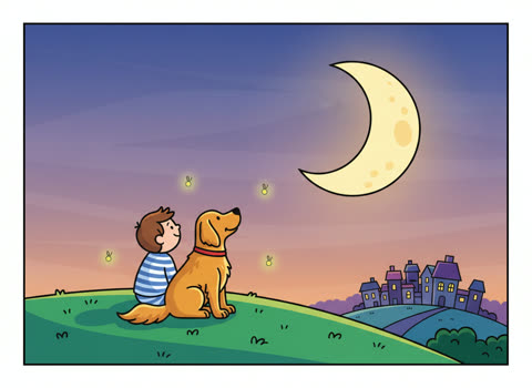 Bright cartoon sample
